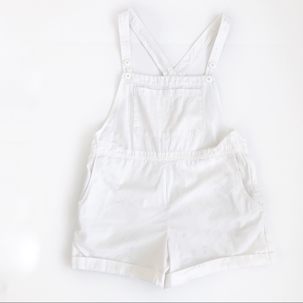 Assembly Label Overalls Size 12 White Shorts